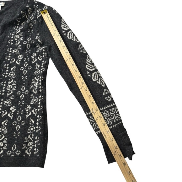 Sundance Anya Nordic Fair Isle Wool Blend Sweater Cardigan Full Zip Size Small - Picture 13 of 16